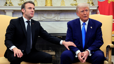 دونالد ترامب وإيمانويل ماكرون