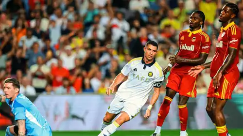 رونالدو في مباراة ريو آفي البرتغالي