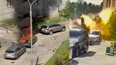 من موقع الانفجار