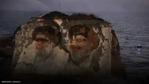 حزب الله يتحدى الدولة.. إضاءة صخرة الروشة تثير أزمة سياسية