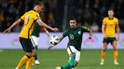 سالم الدوسري بقميص المنتخب السعودي