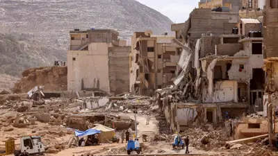 مدينة درنة بشرق ليبيا بعد فيضانات سابقة