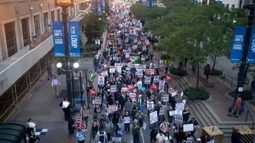 متظاهرون في شيكاغو