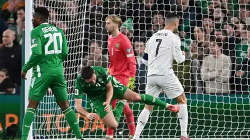 كريستيانو رونالدو في مواجهة البرتغال وأيرلندا