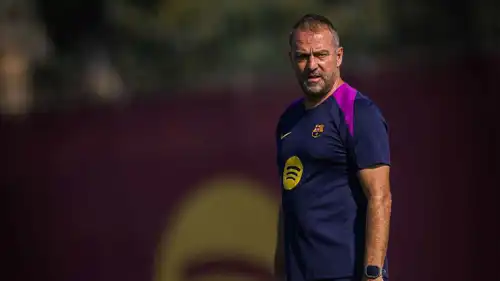 هانزي فليك مدرب فريق برشلونة