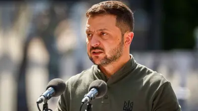 الرئيس الأوكراني فولوديمير زيلينسكي