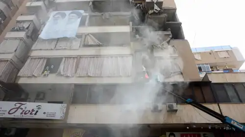 من موقع اغتيال الطبطائي في حارة حريك