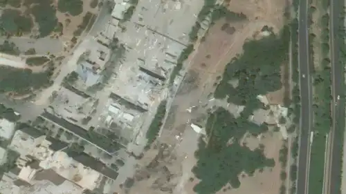 الموقع الإيراني الذي رصدت فيه أعمال التنظيف