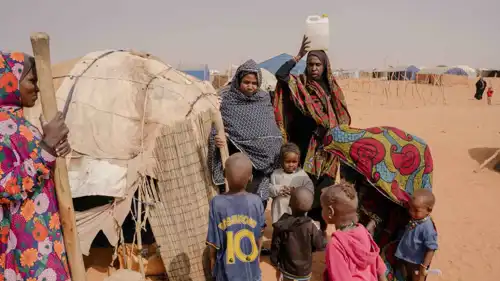 عائلة لاجئة من مالي في موريتانيا