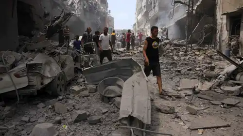 دمار ناجم عن الهجمات الإسرائيلية في غزة