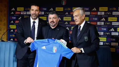 مراسم تقديم غينارو غاتوزو مدربا لمنتخب إيطاليا