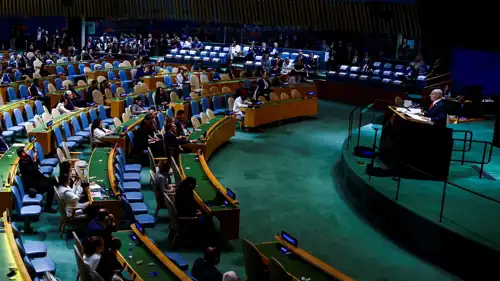نتنياهو يتحدث أمام الجمعية العامة للأمم المتحدة