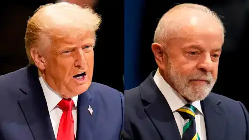 الرئيس الأمريكي دونالد ترامب، والرئيس البرازيلي لويس ايناسيو لولا دا سيلفا