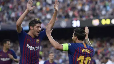 ميسي وسيرجي روبيرتو 