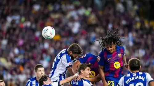 من مباراة برشلونة وريال سوسيداد