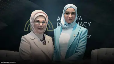 أمينة أردوغان، زوجة الرئيس التركي ولطيفة الدروبي، زوجة الرئيس أحمد الشرع