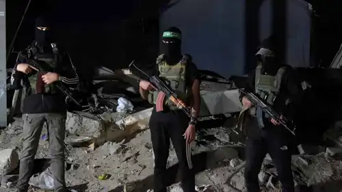 عناصر مسلحة من حماس في غزة