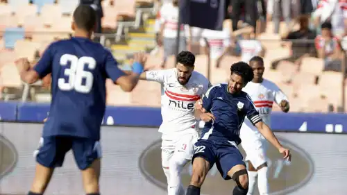 من مباراة الزمالك وإنبي