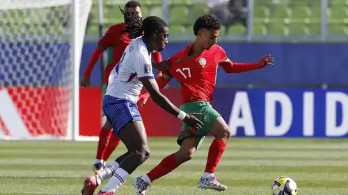 ياسين جاسم في مباراة المغرب ضد فرنسا