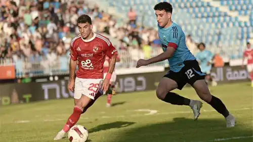 زيزو خلال مباراة الأهلي وغزل المحلة