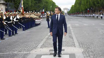 الرئيس الفرنسي إيمانويل ماكرون 