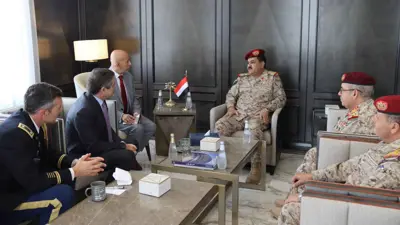 وزير الدفاع اليمني يلتقي السفير الأمريكي لدى اليمن 