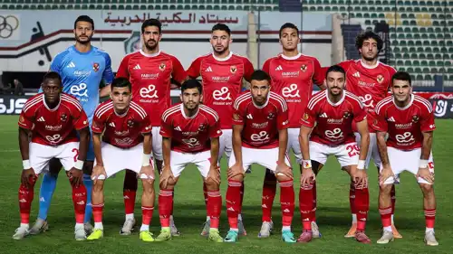 فريق الأهلي قبل مباراة بتروجت