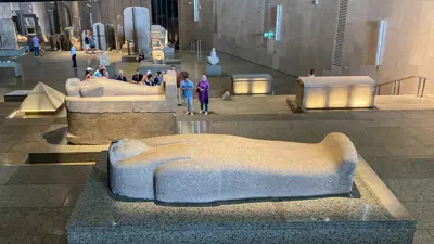 من داخل المتحف المصري الكبير