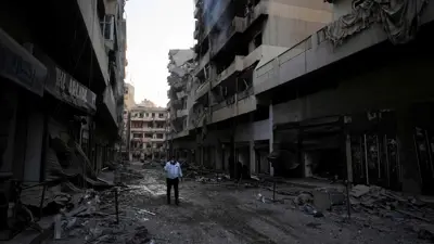 من المناطق المستهدفة بالغارات الإسرائيلية في بيروت