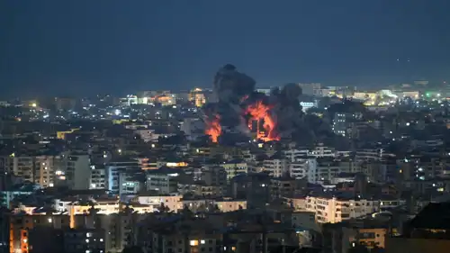 جانب من القصف الإسرائلي على جنوب لبنان