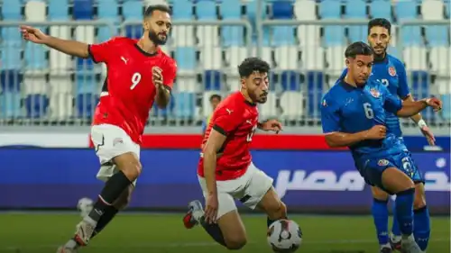من مباراة مصر وتونس الودية السابقة
