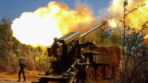 قوات أوكرانية على إحدى جبهات القتال