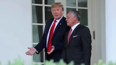 الملك عبدالله الثاني والرئيس دونالد ترامب