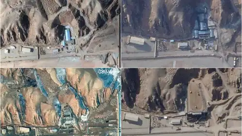 صورة أقمار صناعية للموقع الذي حصنته إيران