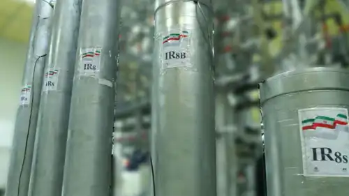 مشهد من داخل منشأة نطنز النووية الإيرانية