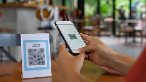 استخدام QR code