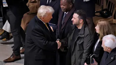 دونالد ترامب وفولوديمير زيلينسكي