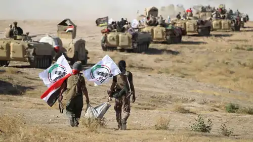 عناصر ميليشيا "الحشد الشعبي" الموالية لإيران في العراق