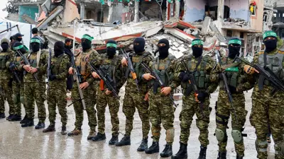 مسلحون من حماس في قطاع غزة