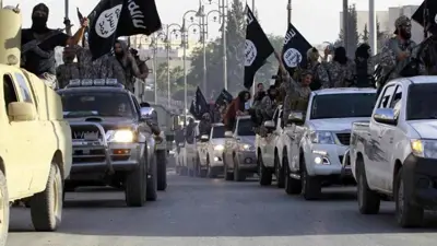 مقاتلون من داعش في سوريا