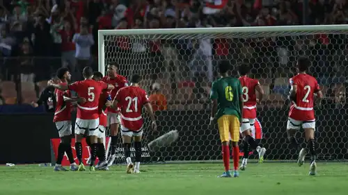 من مباراة منتخب مصر وإثيوبيا 