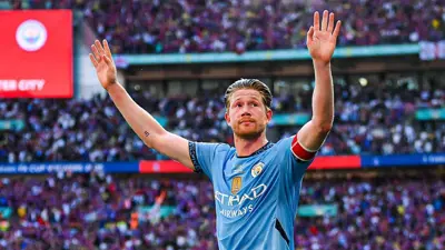 كيفين دي بروين يودع جماهير مانشستر سيتي