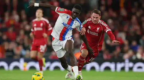 من مباراة ليفربول وكريستال بالاس