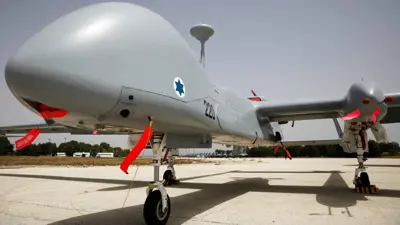 مسيرة إسرائيلية في قاعدة "تل نوف" الجوية