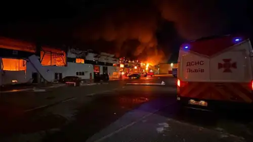 من آثار الغارات الروسية على أوكرانيا