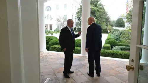 نتنياهو وترامب في لقاء سابق