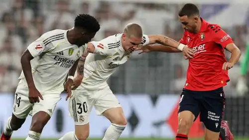 فرانكو ماستانتونو في مباراة ريال مدريد وأوساسونا