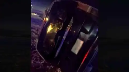 السيارة التي تعرضت للحادث