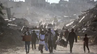 فلسطينيون في غزة بعد الاتفاق