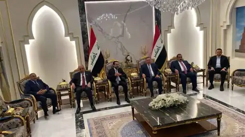 الحلبوسي والسامرائي في اجتماع للقوى السنية في العراق